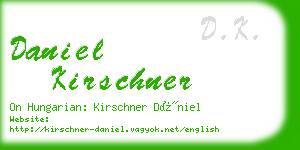 daniel kirschner business card